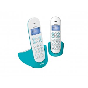 ES2210-2A Turquoise Vtech Colour Series Digital Twin Cordless Phone