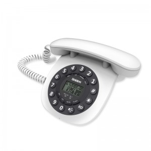 AT8601 White Uniden Retro Design Corded Phone