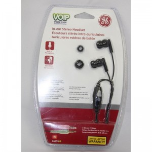 66695 GE VOIP In-ear Stereo Headset (For PC Use)
