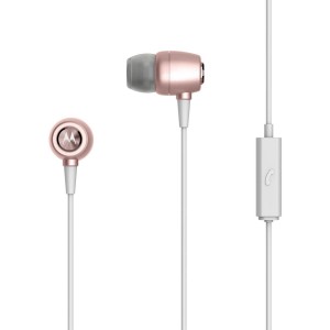 Earbuds Metal In-Ear Wired Headphones Rose Gold